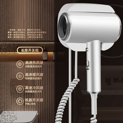 Hotel and Guesthouse Hole-Free Wall-Mounted Hair Dryer Bathroom Home High Power Electric Hair Dryer Dorm Salon Hair Dryer