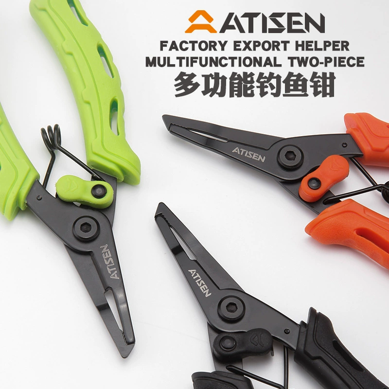 Наружные многофункциональные дорожные плоскогубцы из нержавеющей стали, плоскогубцы для сбора крючков, рыболовные ножницы, плоскогубцы с прямым ртом