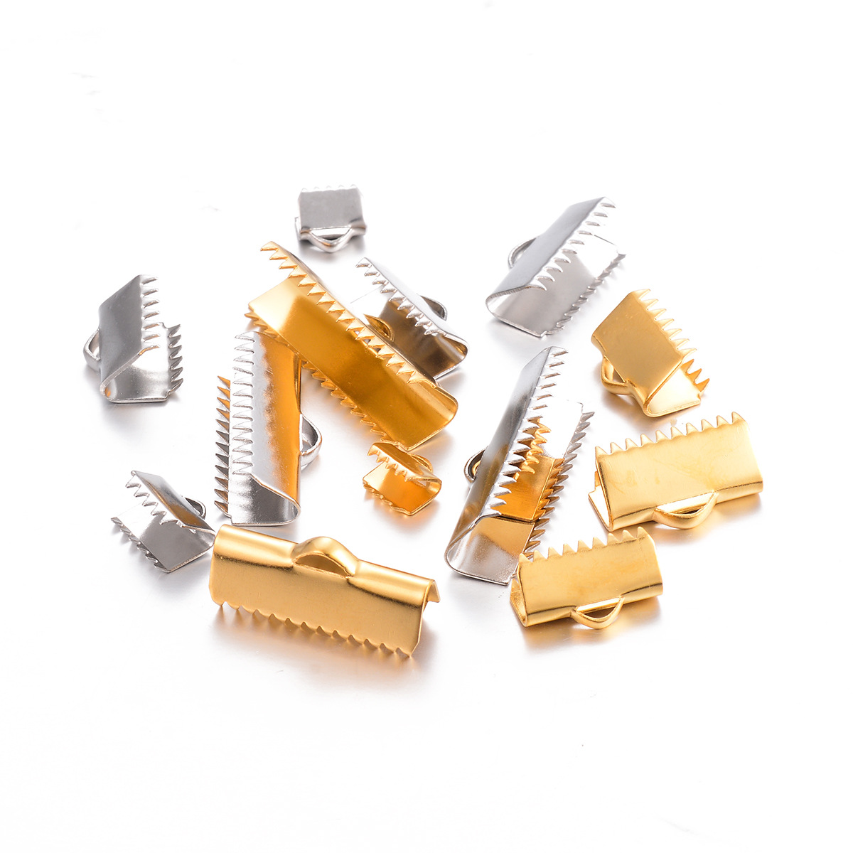 DIY Jewelry Accessories Classification 20 PCS/Package Stainless Steel Solid Color Jewelry Buckle Simple Style