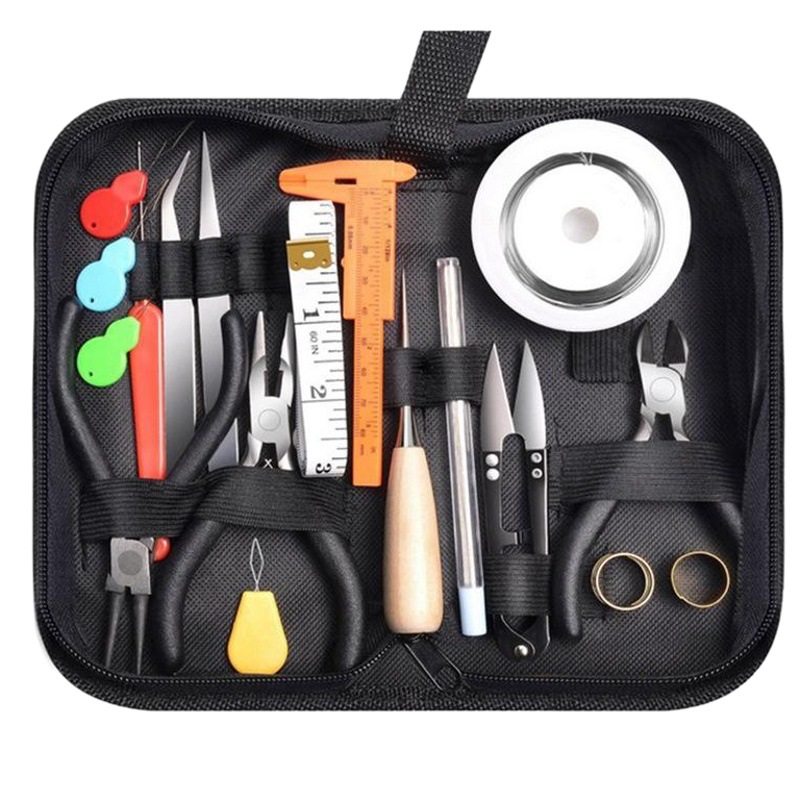 DIY collar de la pulsera accesorios de la joyería material traje de herramientas de alambre paquete de herramientas de joyería alicates traje