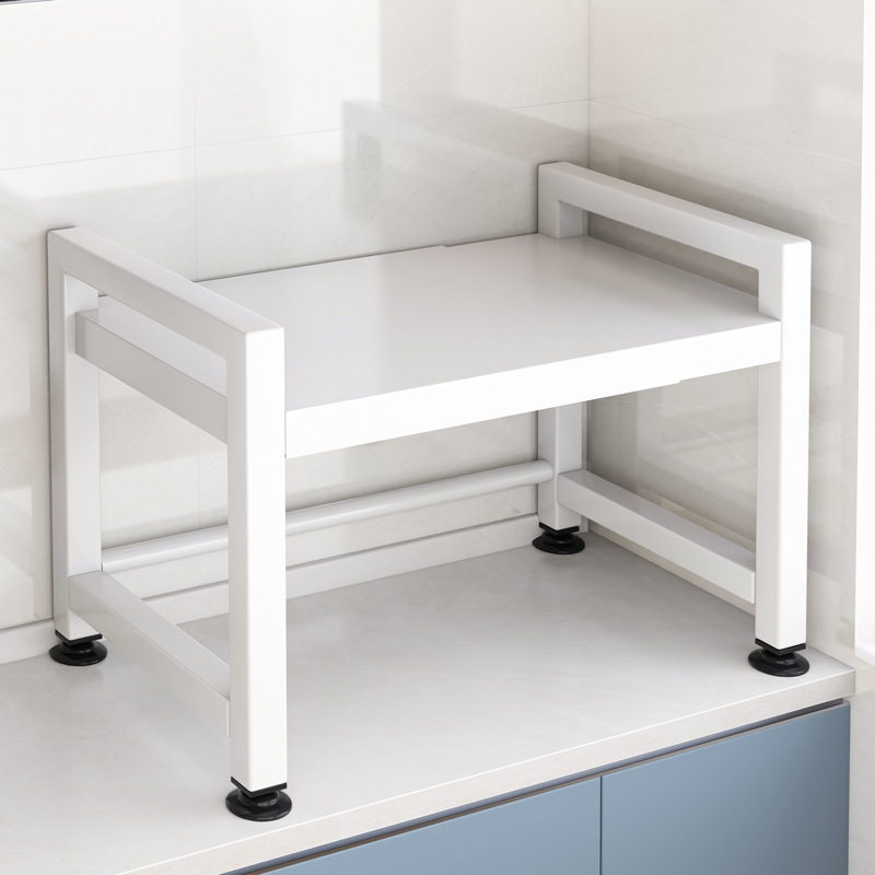 Estante de cocina retráctil, estante para horno microondas, encimera de doble capa para el hogar, soporte de almacenamiento para olla arrocera de escritorio