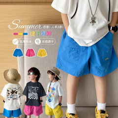 子供用速乾ショーツ夏薄手アウターウェアアウトドアメンズドーパミン親子ビーチパンツハンサム