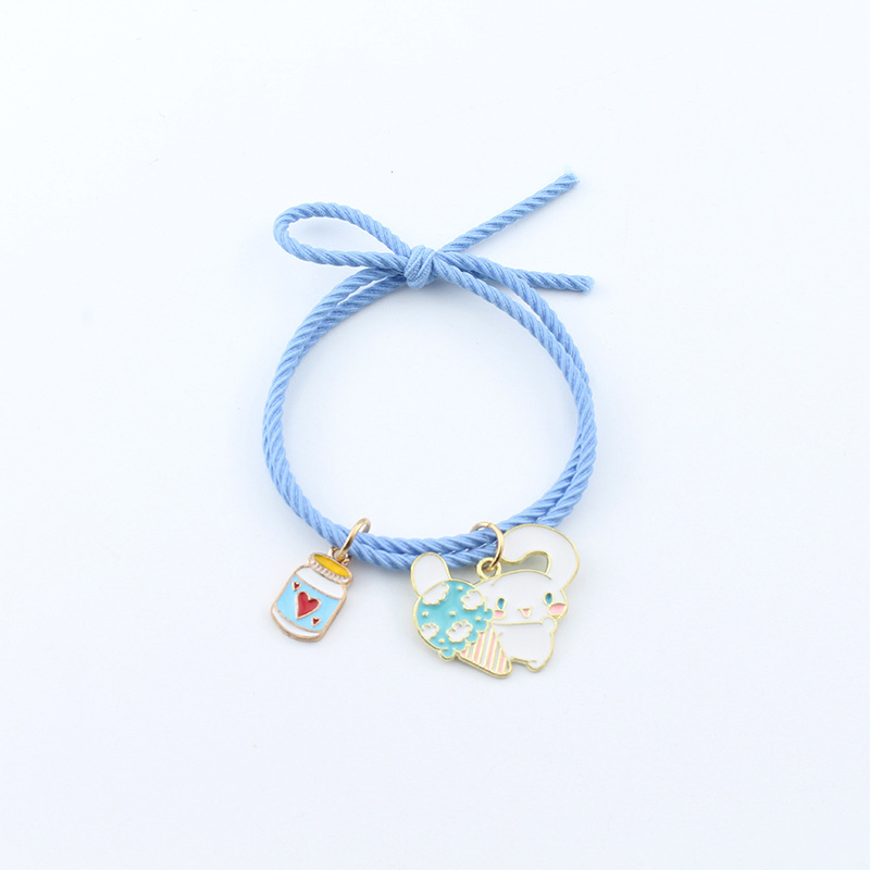 Alloy, rope Material Cute Cartoon Character Alloy Rope Woven Chain String Bracelets Wholesale