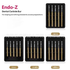 歯科用埋没歯用エンドニードル Endo-Z タングステン鋼ニードル ライトニードル ボールニードル 歯科用ニードル 抜歯用ニードル 5本/箱