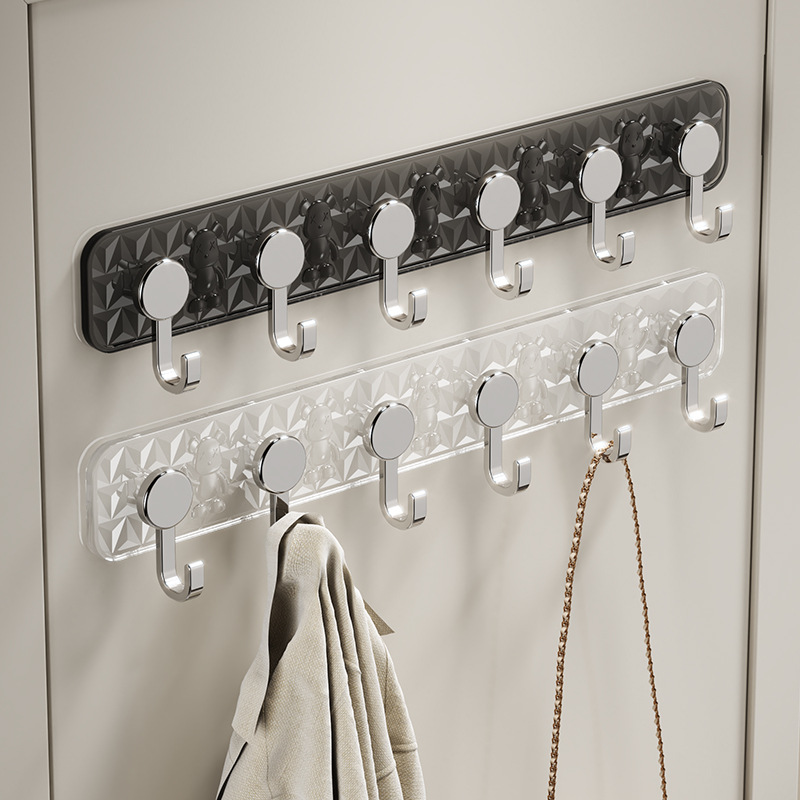 Light Luxury Hook Punch-free Viscose Door Rear Hanger Bathroom Wall Seamless Hook Kitchen Hook Rack