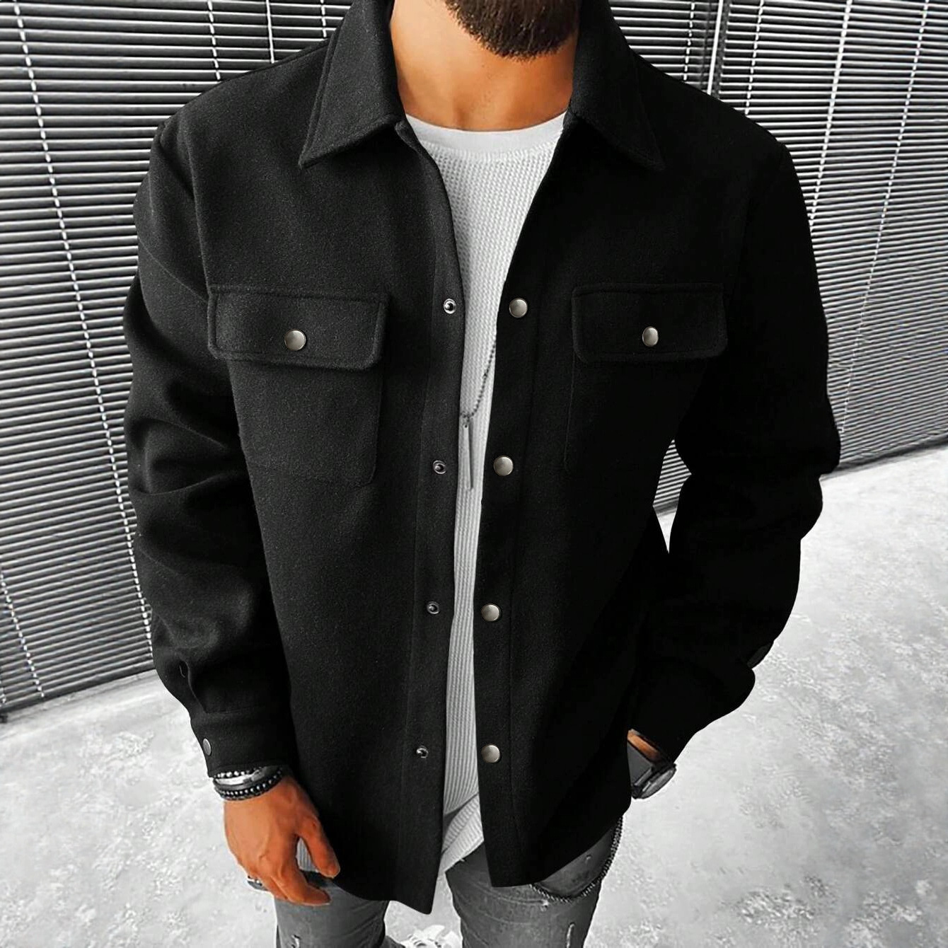 26 New Models Of Cross-border European And American Turn-down Collar Jackets, Loose-fitting Outerwear, Casual_voghion.com