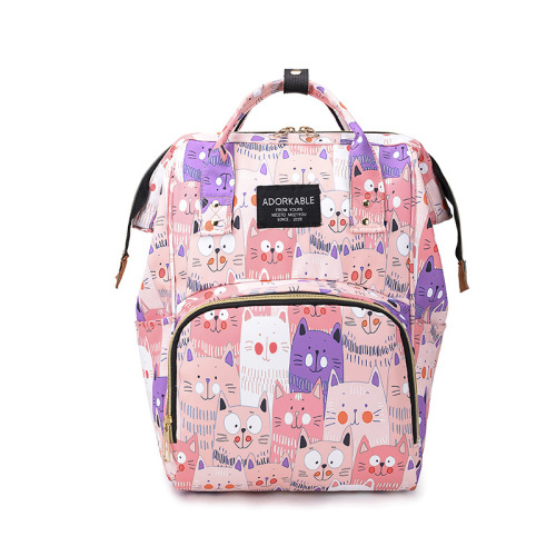 New large-capacity multi-functional water-repellent backpack mummy bag portable aluminum foil insulation layer mother and baby bag wholesale