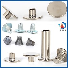 半空心铆钉加工定制台阶二级钉字母对敲搓花蘑菇钉半圆头柳钉定做