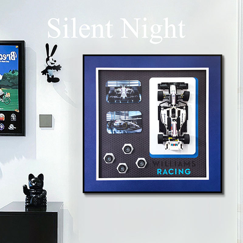 Sala de estar Entrada Pintura decorativa Bloques de construcción tridimensionales Coche mural de pared superior Habitación infantil Dormitorio Motocicleta Pintura colgante