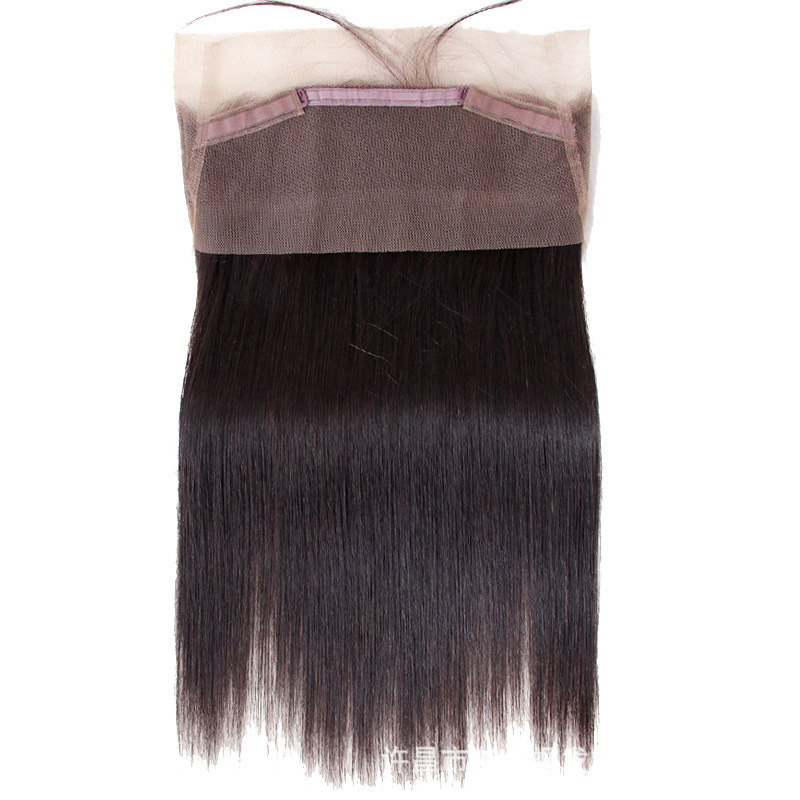 360 Lace Frontal Closure Straight Human Hair Natural Color Human Hair Wig