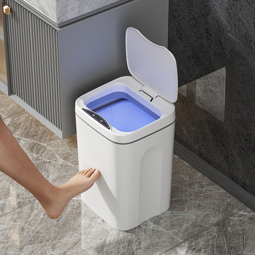 Creative smart trash can for home, hotel and office, contact-free, automatic induction bagging trash can for lazy people, cross-border