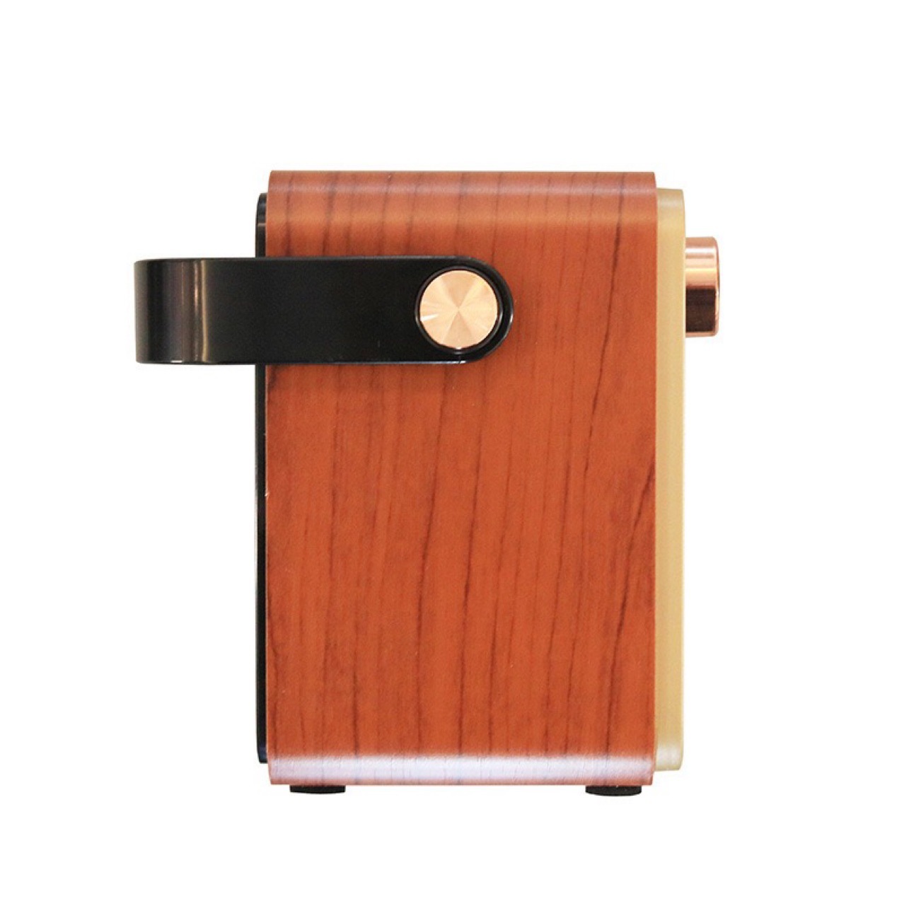 Los fabricantes venden tarjetas portátiles multibanda de grano de madera retro, radio con linterna recargable Bluetooth de alta calidad