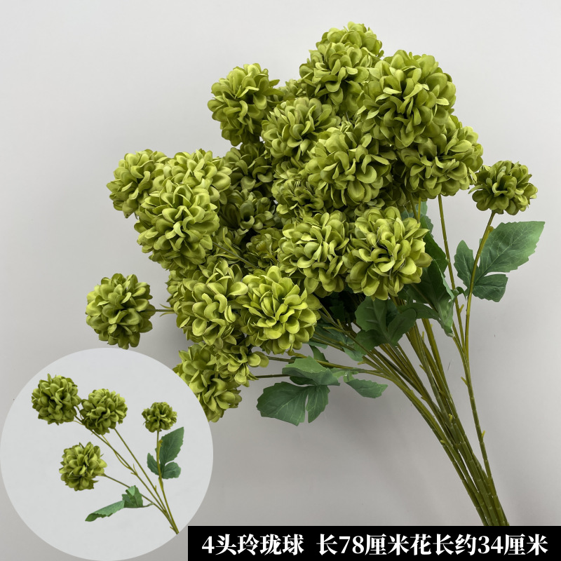 Nueva boda simulación de flores verdes flores de techo flores de boda flores de diseño de flores falsas flores de hojas verdes