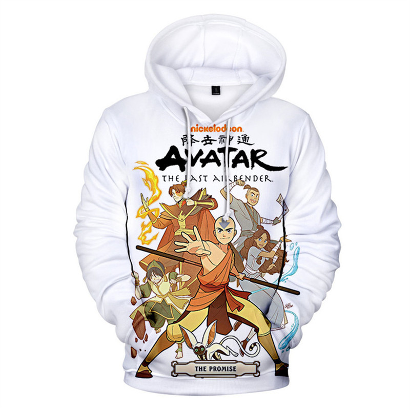 Avatar the Last Airbender Hoodie Sweatshirts Men Women Fleece 3D Hoodies Anime Pullover Jacket Outer