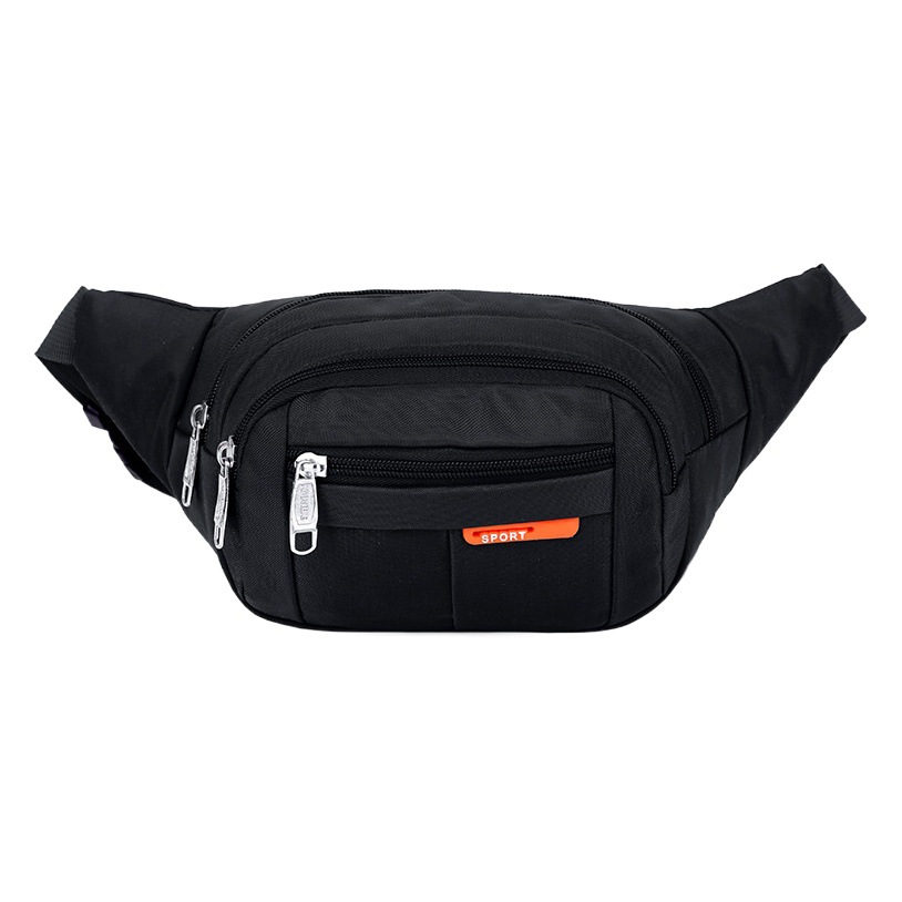 Cross-Border Dropshipping Waist Bag with Printed Logo for Men and Women, Outdoor Crossbody Bag, Running Sports Waterproof Mobile Phone Bag, Trendy Splicing