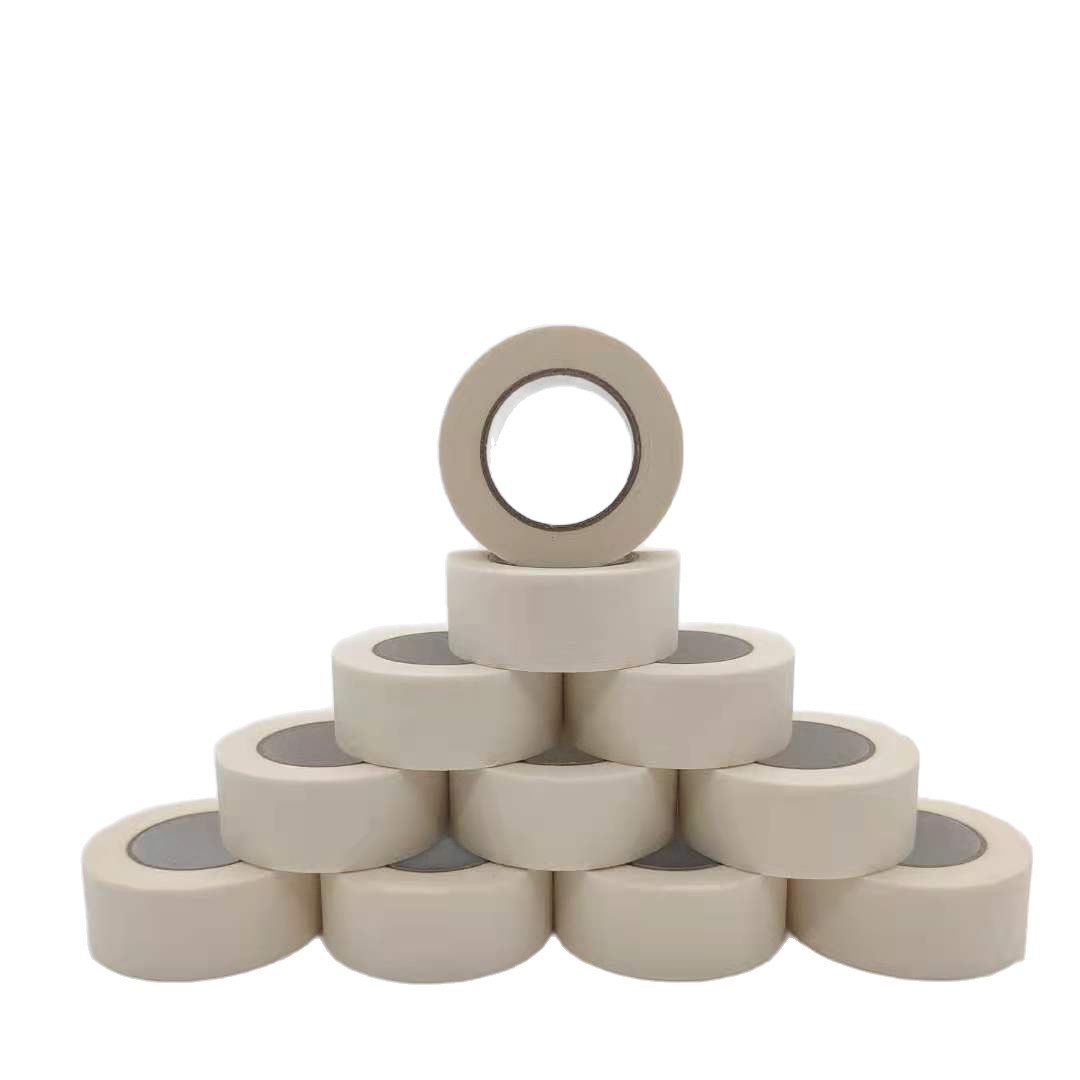 白色耐高温中高粘美纹纸胶带不留胶喷漆遮蔽易手撕美缝美术生加厚