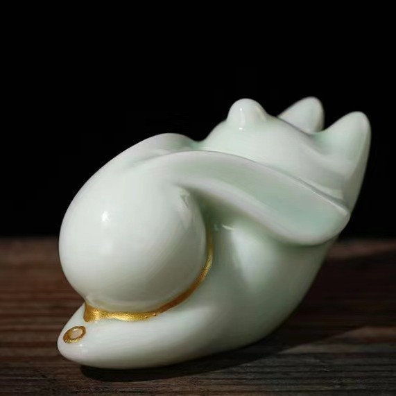 創意的で可愛い子猫陶磁器の置物萌え猫茶ペットペン棚家庭用室内檀香挿香器香道香托