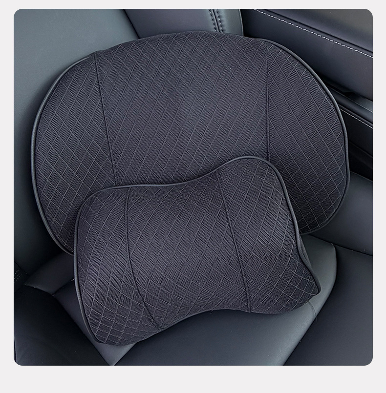 Car Headrest, Neck Pillow, Backrest, Lumbar Support, Car Seat Memory Foam Headrest Cushion, Lumbar Support Set Wholesale