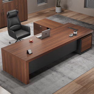 Panel-Type Desk, Executive Desk, Supervisor Desk, Manager Desk and Chair, File Cabinet Combination, Factory Wholesale, Modern and Simple