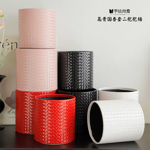 Noble National Fragrance Set of Two Hug Buckets, Leather Buckets, Flower Packaging Boxes, Storage Boxes, Gift Packaging Boxes Wholesale