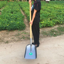 锰钢大号煤锹铁锹加厚平头锹铲土铲垃圾带把锹农用铲子挖土清粪锹