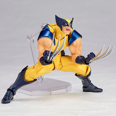 (2개) 야마구치 스타일의 X-MEN X-MEN 울버린 로건 데드 풀 움직일 수있는 영화 주변 인형 애니메이션 수제 모델