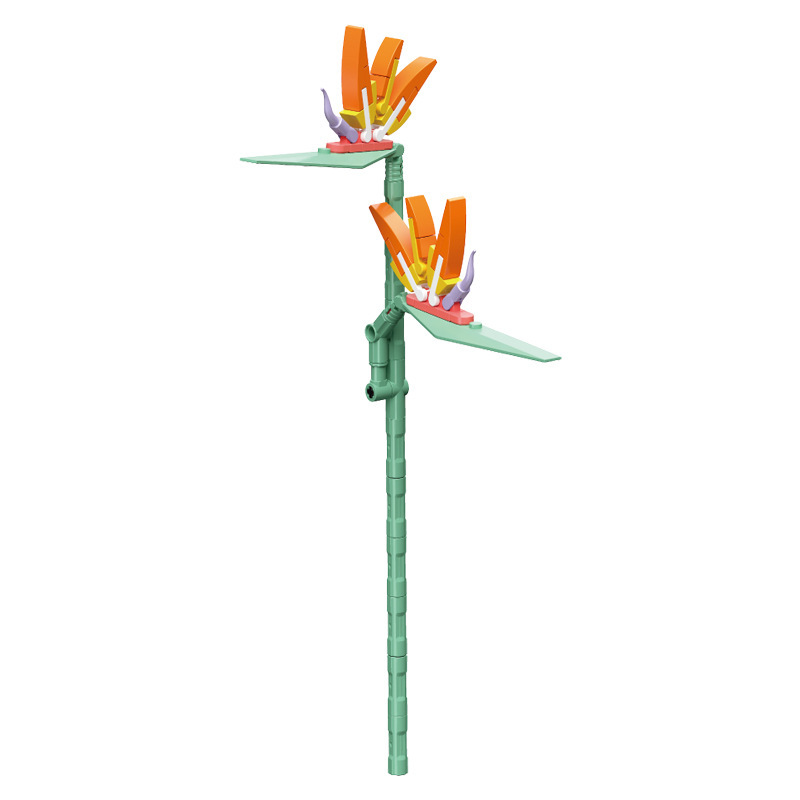 钻马积木花永生花束抱抱桶仿真花小颗粒积木DIY玩具七夕女生礼物|undefined