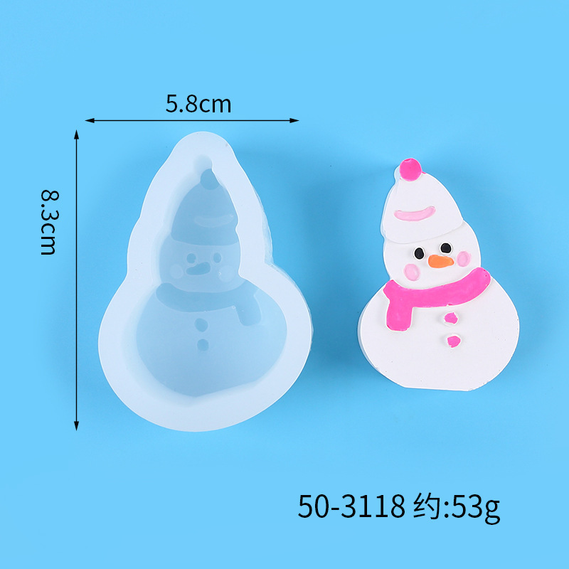 DIY クリスマス クリスマス帽子 フォンダン シリコン型 雪だるま クリスマスツリー アロマキャンドル ムースケーキデコレーション|undefined