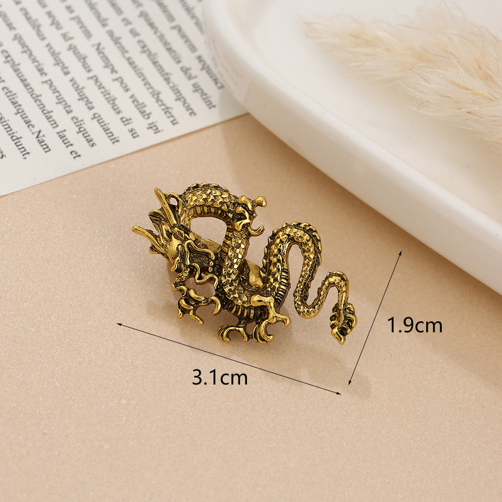 Unisex Gender Enamel Design Chinoiserie Pin Animal Alloy Enamel Unisex Brooches