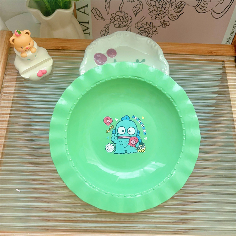 labubu马卡龙糖果色沙拉盘家用水果盘儿童甜品早餐零食水果蛋糕盘|undefined