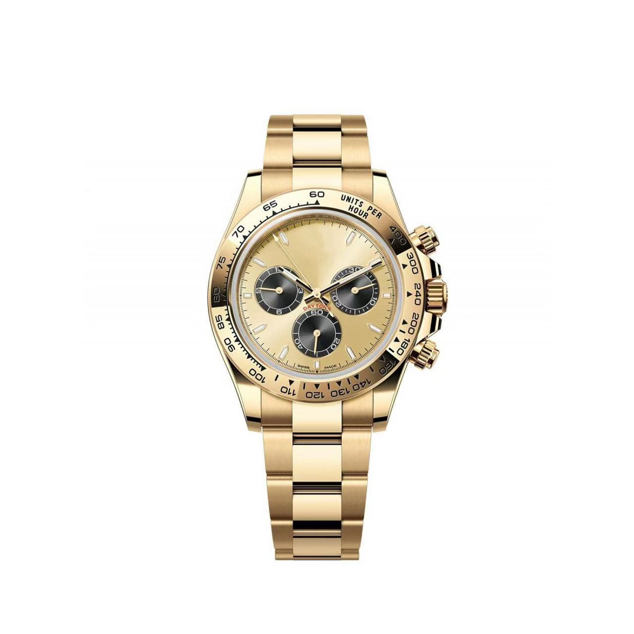 Reloj de la serie Laojia Dituna transfronterizo Panda Di Yacht Mingshi Reloj mecánico automático Green Jindi Daifa