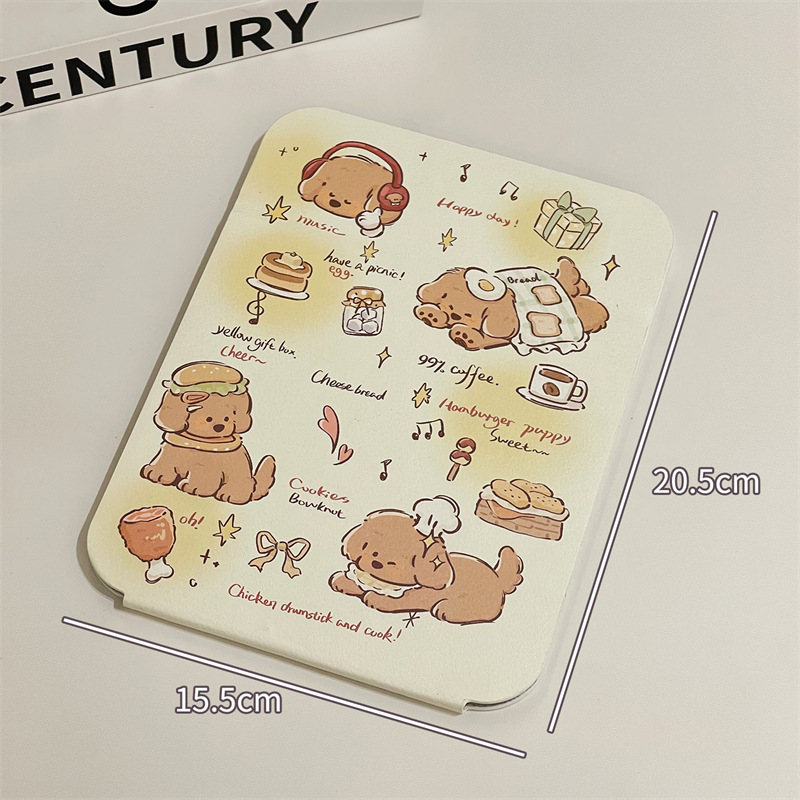 Espejo plegable de oficina, espejo portátil, dormitorio, hermoso espejo de maquillaje de escritorio.