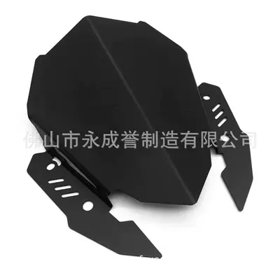 Suitable for Yamaha Mt-15 2018-2020 Front Windscreen Aluminum Wind Deflector Wind Shield (Motorcycle Safety Supplies) - black-without-label