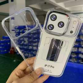 工厂直批适用iphone苹果18PROMAX现货库存电镀靓眼大孔TPU手机壳