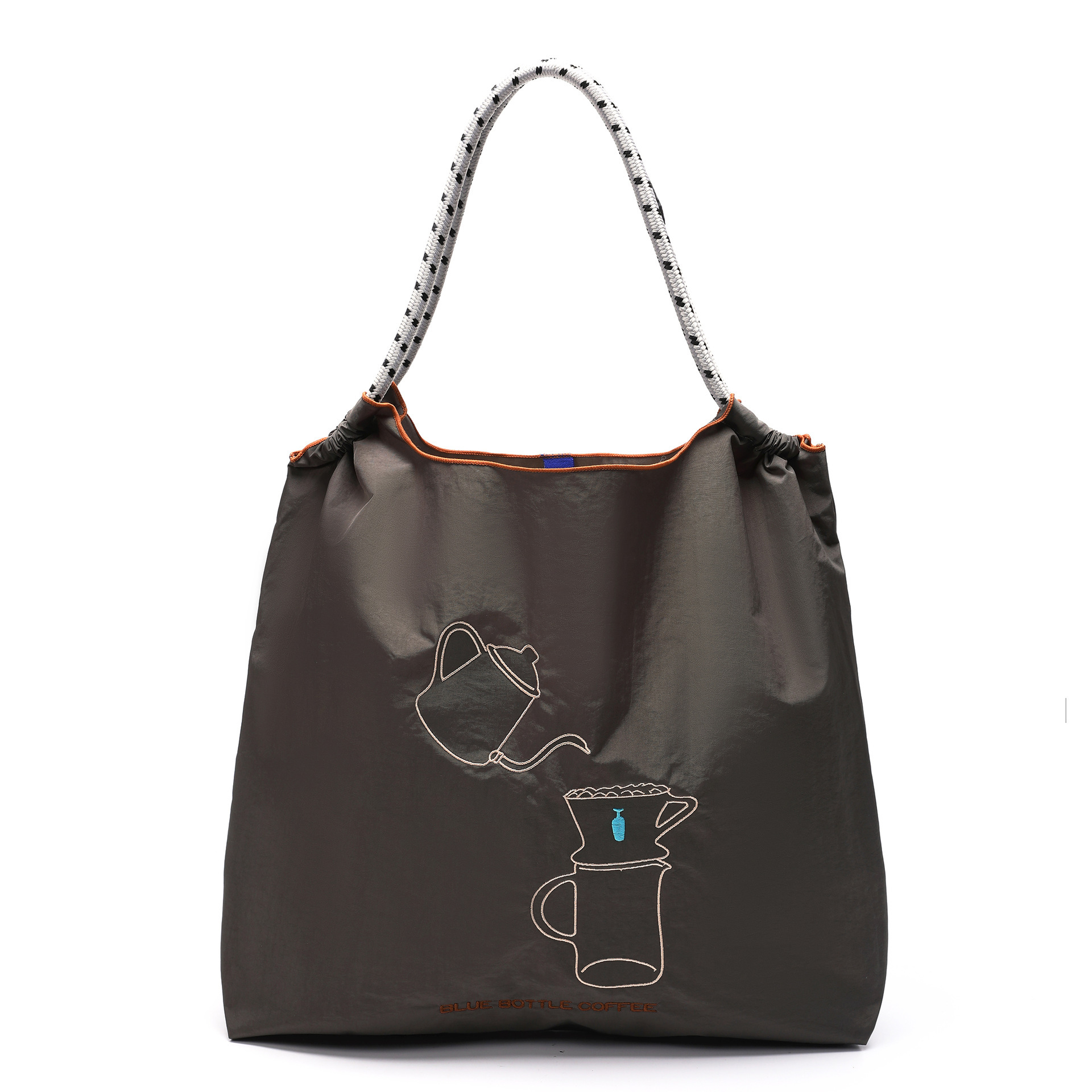 Dark gray blue bottle of coffee medium size