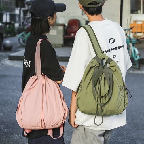 2025 New Fashion Omotesando Style Nylon Dual Shoulder Bag for Women, Ruiying Lightweight Travel Backpack, Casual Large Capacity School Bag