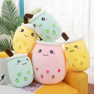 Мягкая игрушка стакан чая с фруктами большая