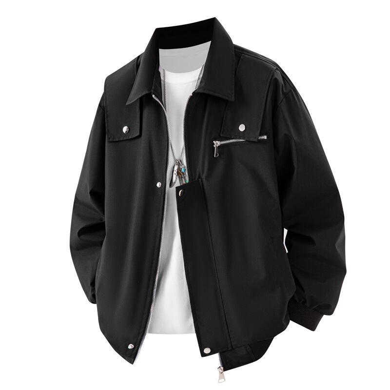 Autumn and Winter New Air Force Ma1 Pilot Jacket Men's Motorcycle Pure Color Jacket Large Size Military Uniform American Flight Suit Autumn and Winter New Air Force Ma1 Pilot Jacket Men's Motorcycle Pure Color Jacket Large Size Military Uniform American Flight Suit