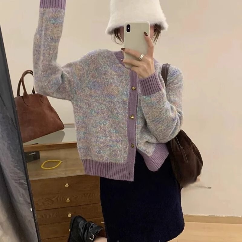 法式毛衣开衫外套女2025秋季新款宽松气质温柔百搭显瘦洋气上衣女|undefined