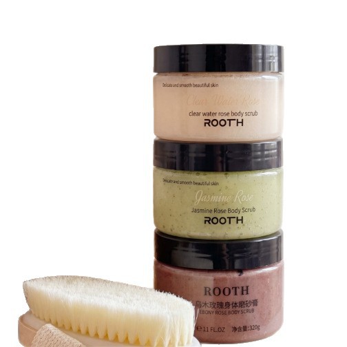 Exfoliante Corporal de Rosa 250g, Humectante y Exfoliante para Todo Tipo de Piel