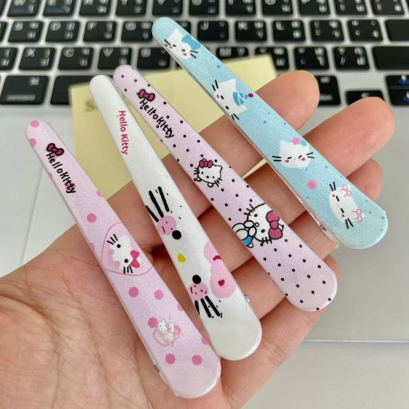 夏季新款猫咪粉色长条鸭嘴夹发夹日系甜美少女风鸭嘴夹发卡发饰夹|undefined
