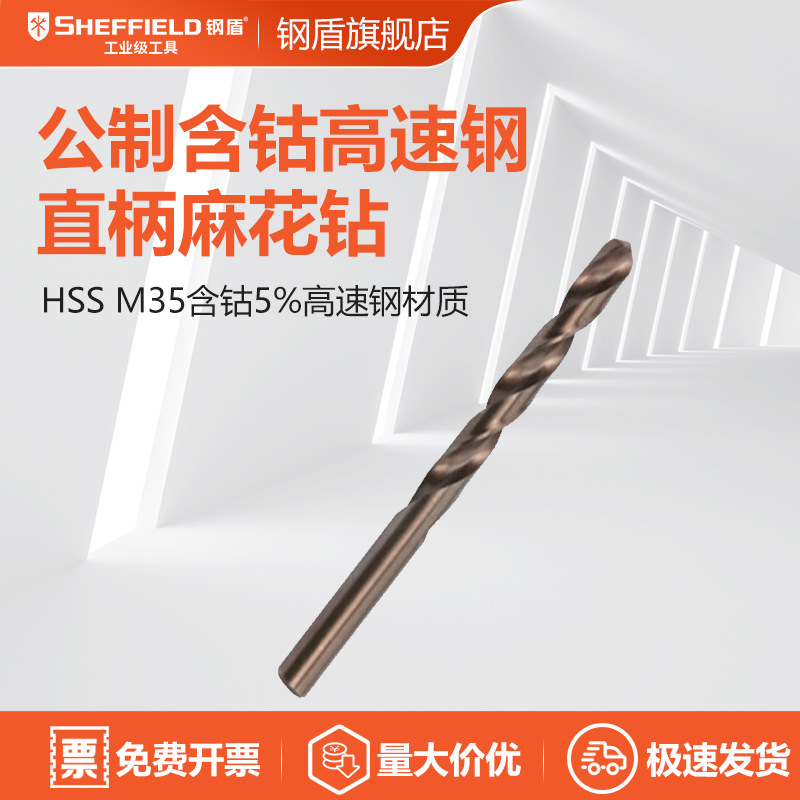 钢盾 含Co高速钢直柄麻花钻 单位：支 S137001 1.0mm