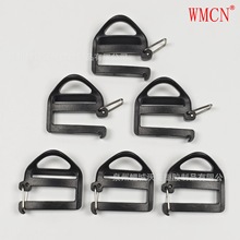 厂家直销塑料免拆目字扣 日字扣1寸背包挂钩左右开口目字安全钩扣