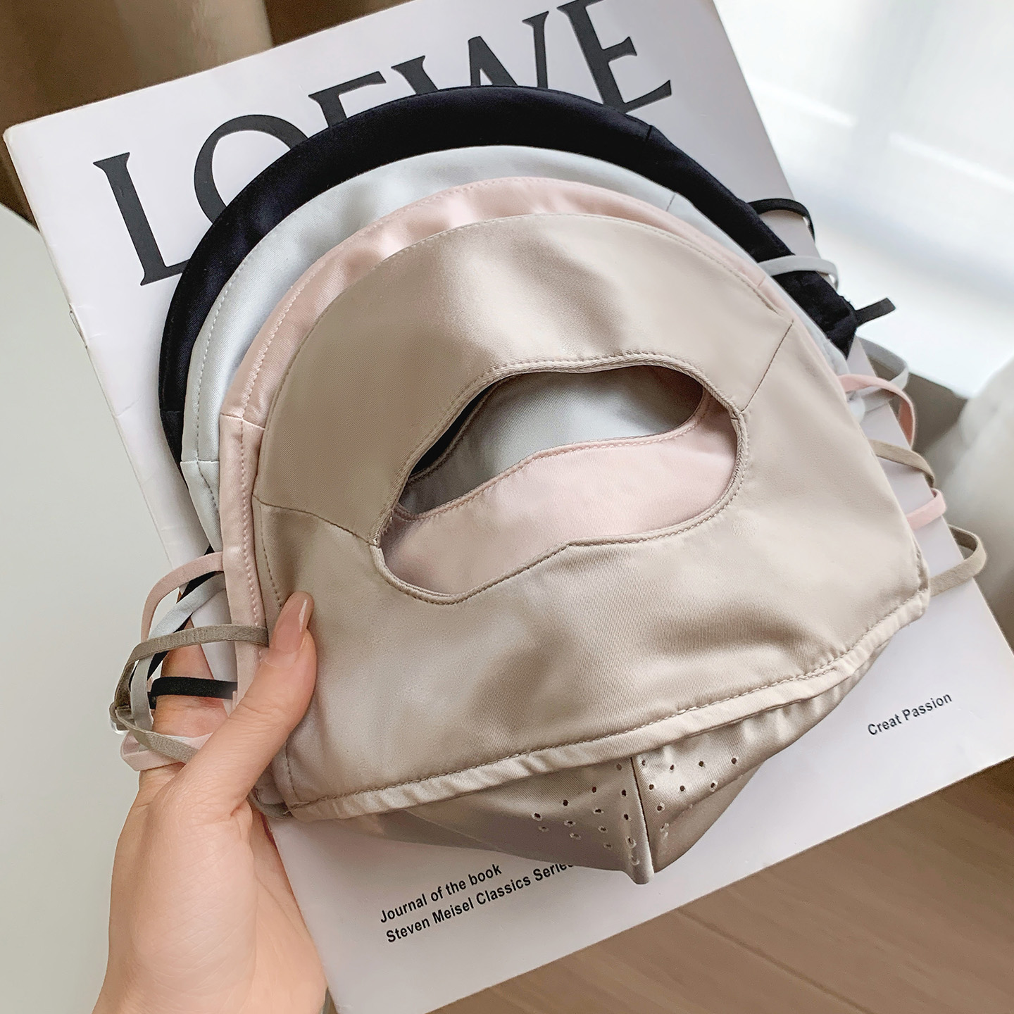 Silk summer thin breathable travel medical mask