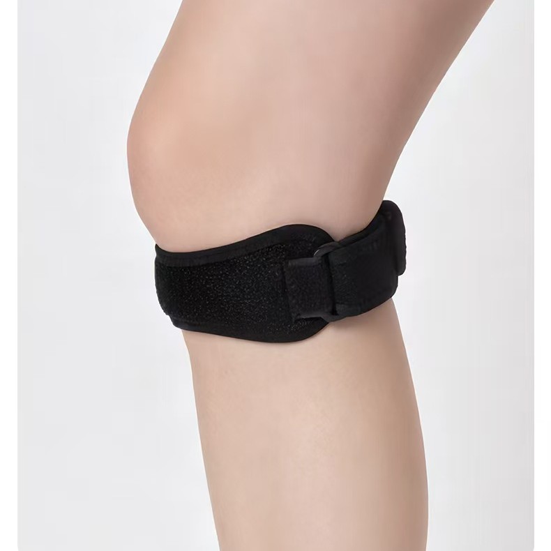 Sports patella strap, shock-absorbing compression knee strap for running, knee strap for hiking, basketball, running, and meniscus protection, fitness strap