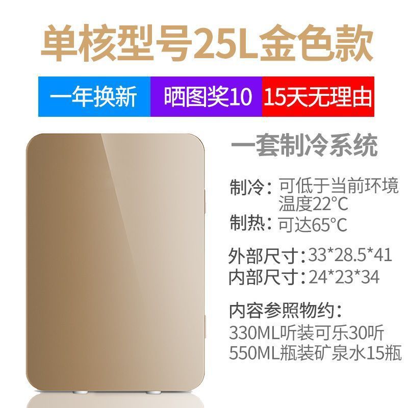迷你小冰箱家用寝室学生宿舍车家两用小型化妆品冷藏制冷车载冰箱|undefined
