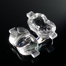 厂家直销现货led透镜单颗花生米棱镜防水路灯透镜供应亚克力透镜