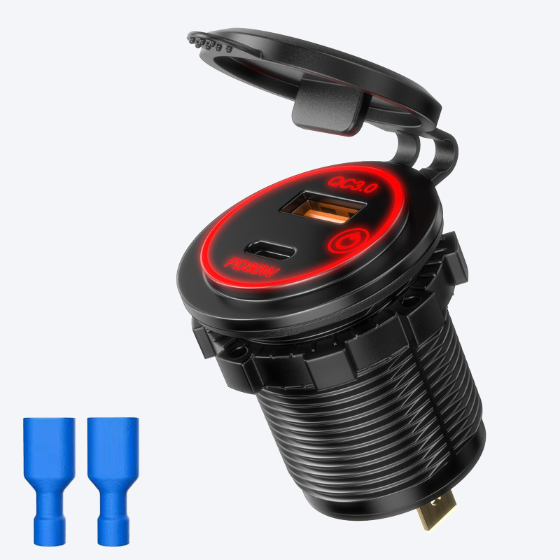 Nuevo cargador de automóviles modificado, encendedor de cigarrillos de automóviles de carga súper rápida, enchufe de conversión de carga rápida de un remolque y dos vehículos image 12