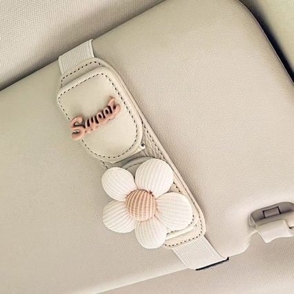 Car sun visor eyeglass clip, card and ticket storage holder, dual-use car sunglasses holder, car-mounted eyeglass case rack