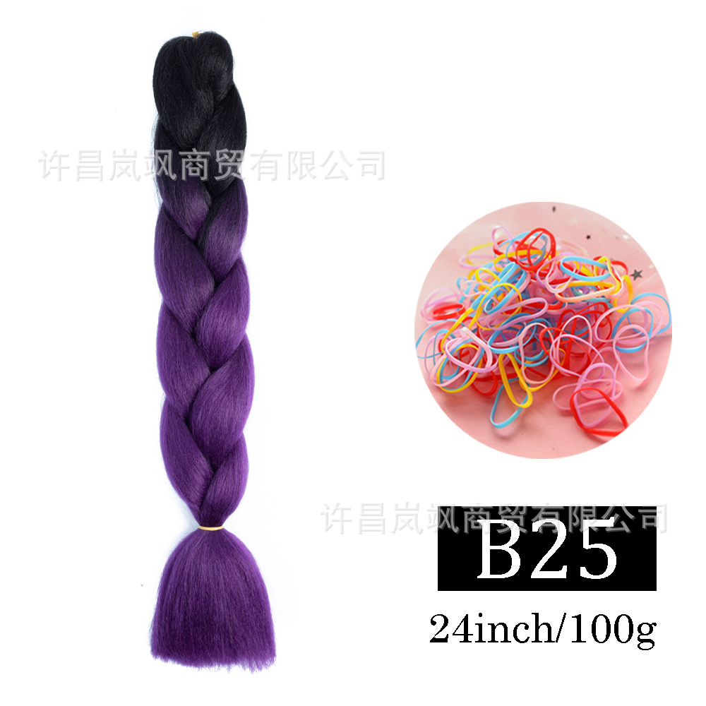 Peluca de trenza grande africana, color, trenza sucia, cuerda para el cabello, degradado, fibra química, trenza grande, reggae, hip-hop, trenza sucia, trenza